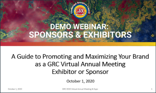 Exhibitor & Sponsor Webinar